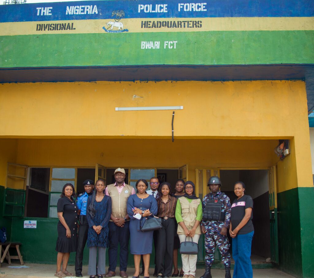 AWJAI team conducting police detention monitoring in Abuja, Nigeria